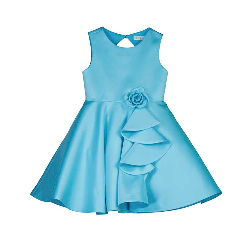 Ruffled mikado dress