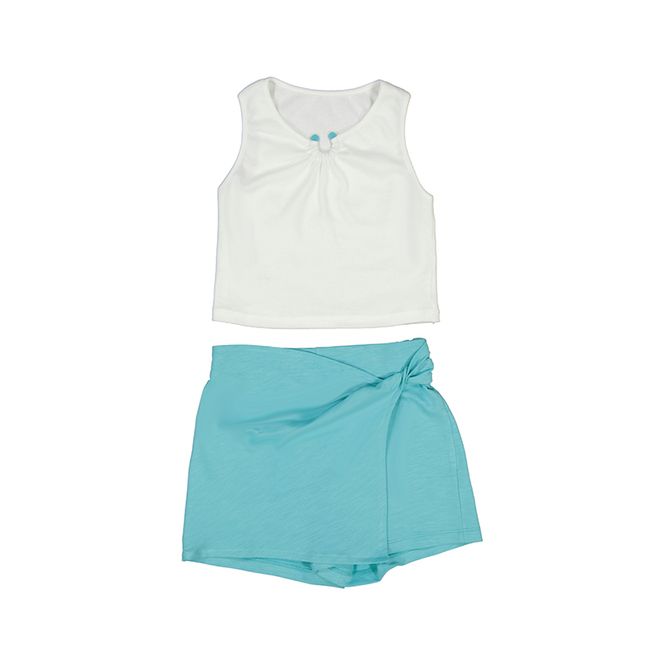 Hovedbilde Girl skort and ribbed top set