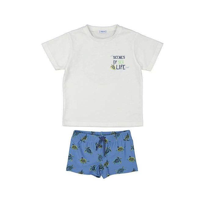 Hovedbilde Boy swimming shorts and t-shirt set with solar ...