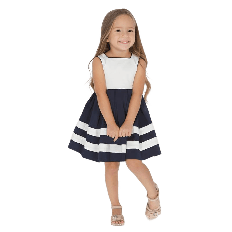 Kjole klassisk sjøblå