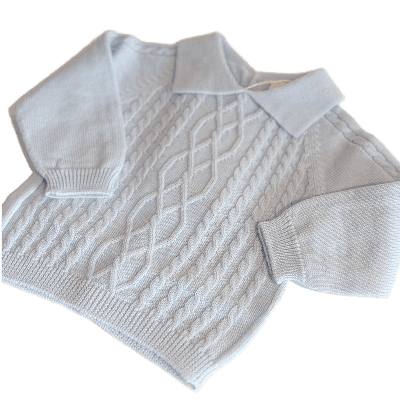 Merino flettestrikket kragegenser