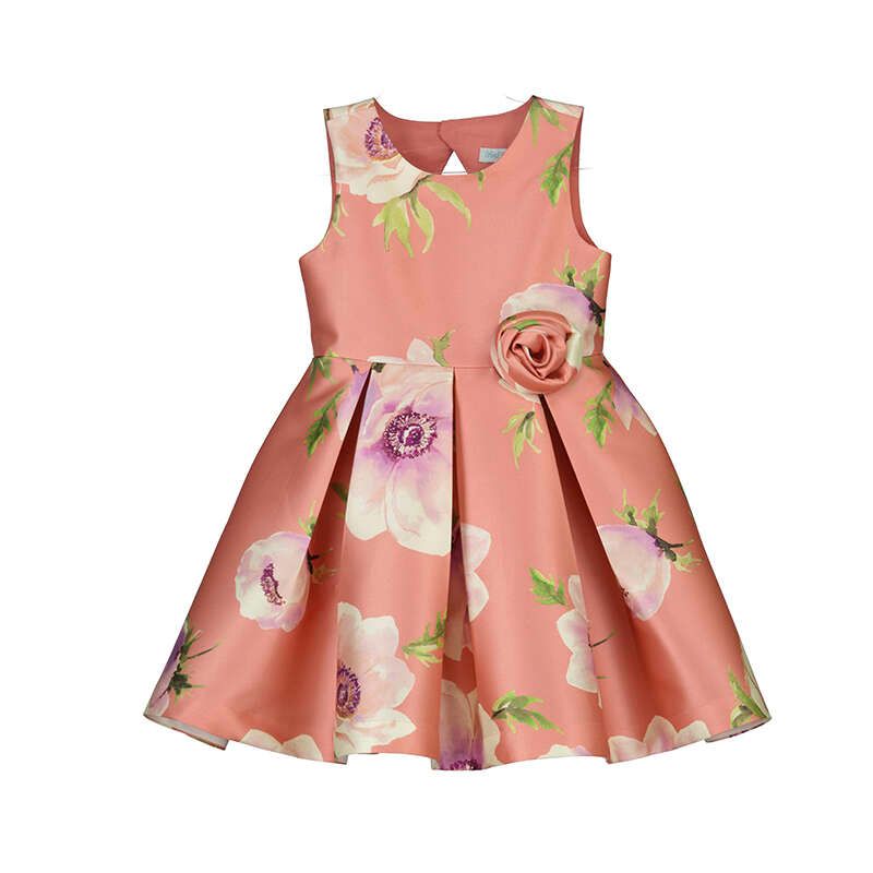 Stamp mikado dress