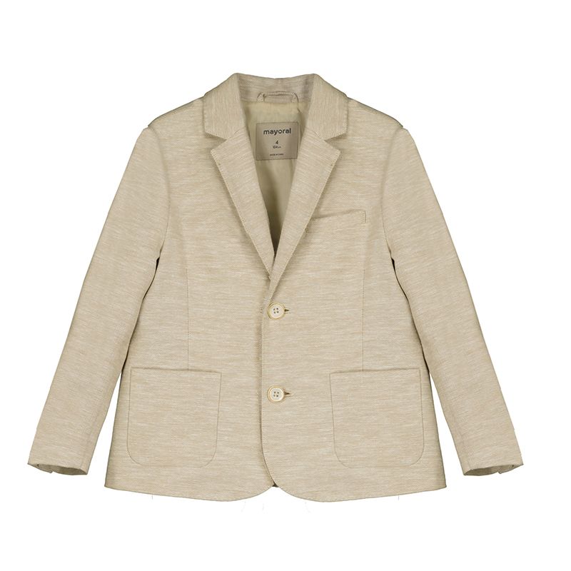 Blazer i linblanding sand