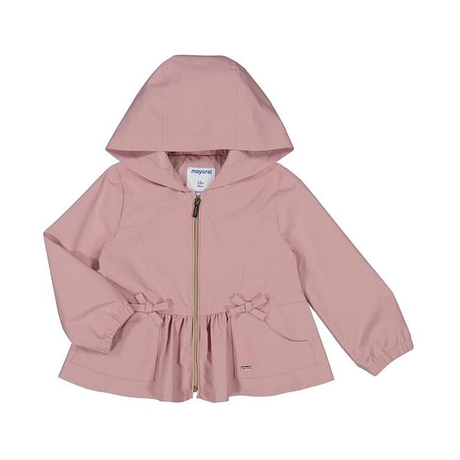 Hovedbilde Vindjakke med hette rosa