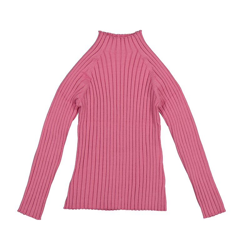 Ribbed Turtleneck Rosa