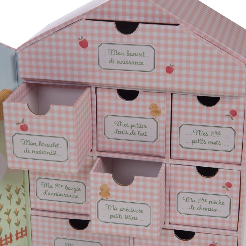 Minneboks med skuffer